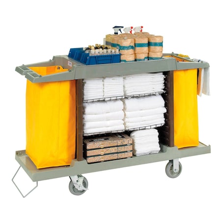 Global Industrial Hotel Cart, Housekeeping Cart 603575